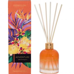 STONEGLOW Infusion Adventure - Saffron & Bergamot - Reed Diffuser (Orange) - Image 2